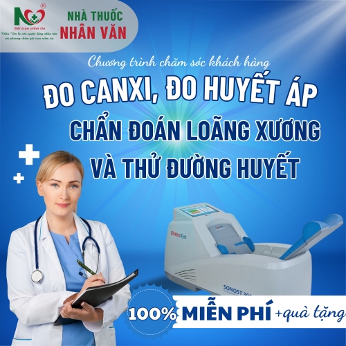 Picture for blog post Đo Đường Huyết, Canxi, Huyết Áp Và Chẩn Đoán Loãng Xương Chỉ 0 Đồng Với Nhà Thuốc Nhân Văn – Nhận Quà Miễn Phí