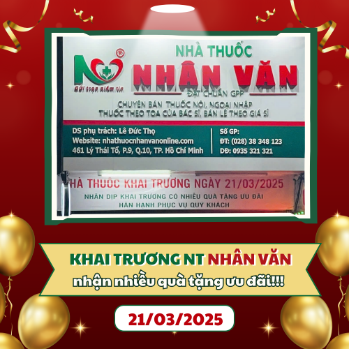 Picture for blog post KHAI TRƯƠNG NHÀ THUỐC NHÂN VĂN - ĐỊA CHỈ CHĂM SÓC SỨC KHỎE UY TÍN TẠI QUẬN 10