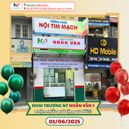 Picture for blog post KHAI TRƯƠNG NHÀ THUỐC NHÂN VĂN - ĐỊA CHỈ CHĂM SÓC SỨC KHỎE UY TÍN TẠI QUẬN 10