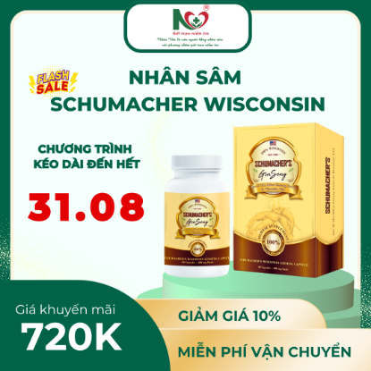 Picture for blog post GIA HẠN ƯU ĐÃI – NGÀY VÀNG GIẢM GIÁ NHÂN SÂM SCHUMACHER WISCONSIN ĐẾN 31/08 