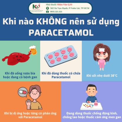 Picture for blog post ﻿KHI NÀO KHÔNG NÊN SỬ DỤNG PARACETAMOL?