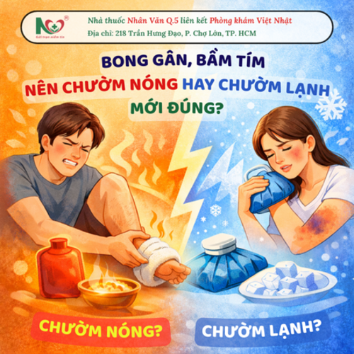 Picture for blog post Bong gân, bầm tím: Nên chườm nóng hay chườm lạnh mới đúng?