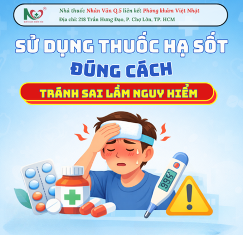 Picture for blog post Sử dụng thuốc hạ sốt đúng cách – Tránh sai lầm nguy hiểm
