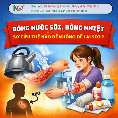 Picture for blog post BỎNG NƯỚC SÔI, BỎNG NHIỆT: SƠ CỨU THẾ NÀO ĐỂ KHÔNG BỊ SẸO?
