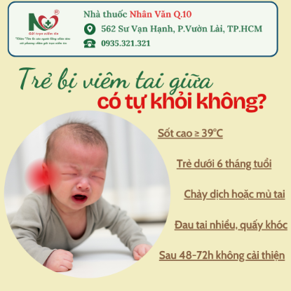 Picture for blog post  TRẺ BỊ VIÊM TAI GIỮA CÓ TỰ KHỎI KHÔNG?