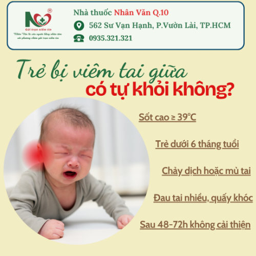 Picture for blog post  TRẺ BỊ VIÊM TAI GIỮA CÓ TỰ KHỎI KHÔNG?