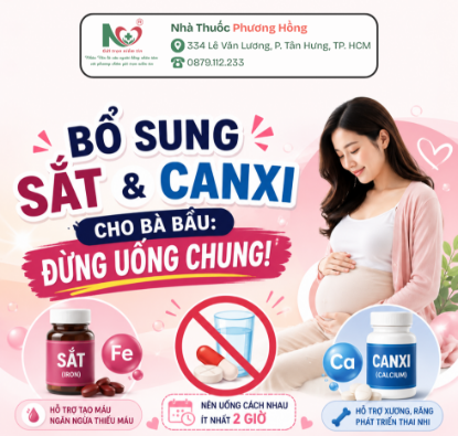 Picture for blog post BỔ SUNG SẮT VÀ CANXI CHO MẸ BẦU: VÌ SAO KHÔNG NÊN UỐNG CÙNG LÚC?