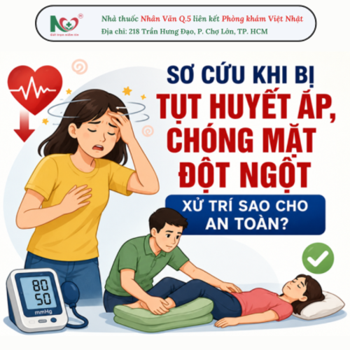 Picture for blog post ﻿SƠ CỨU KHI BỊ TỤT HUYẾT ÁP, CHÓNG MẶT ĐỘT NGỘT: XỬ TRÍ SAO CHO AN TOÀN?