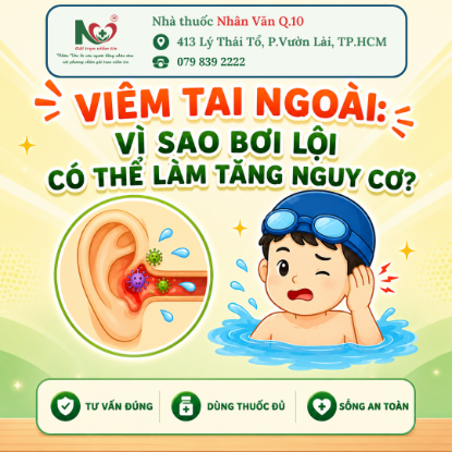 Picture for blog post VIÊM TAI NGOÀI: VÌ SAO BƠI LỘI CÓ THỂ LÀM TĂNG NGUY CƠ?