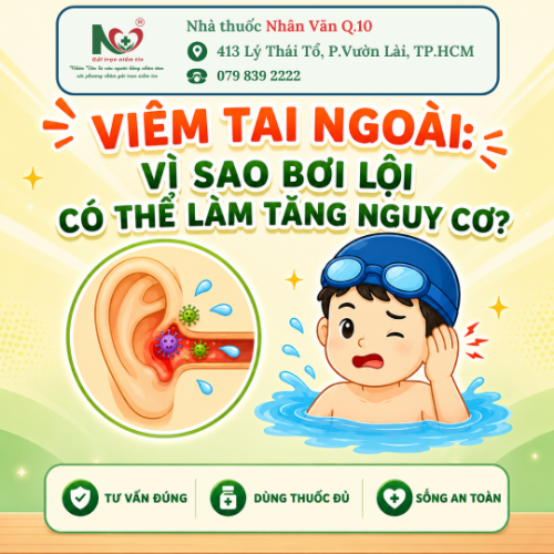 Picture for blog post VIÊM TAI NGOÀI: VÌ SAO BƠI LỘI CÓ THỂ LÀM TĂNG NGUY CƠ?