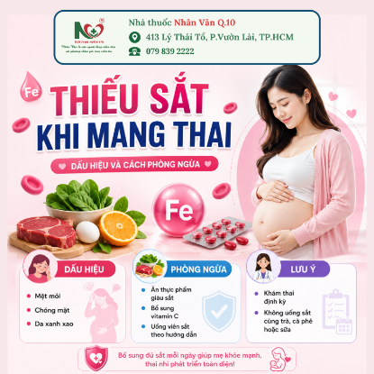 Picture for blog post THIẾU SẮT KHI MANG THAI: DẤU HIỆU VÀ CÁCH PHÒNG NGỪA