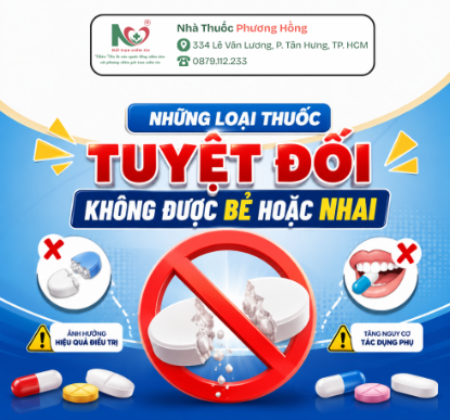 Picture for blog post NHỮNG LOẠI THUỐC TUYỆT ĐỐI KHÔNG ĐƯỢC BẺ HOẶC NHAI