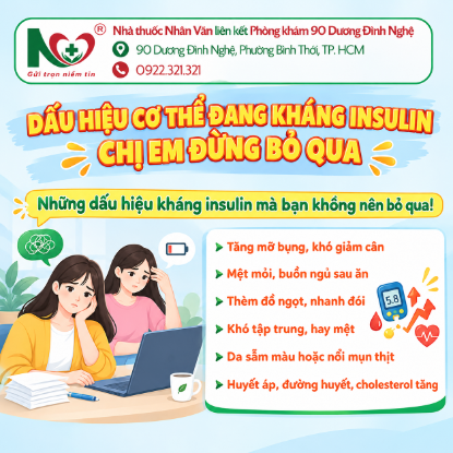 Picture for blog post DẤU HIỆU CƠ THỂ CÓ THỂ ĐANG KHÁNG INSULIN – CHỊ EM ĐỪNG BỎ QUA!