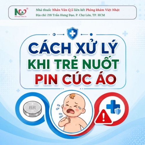 Picture for blog post Nuốt phải pin cúc áo: Cách xử lý tại nhà đúng cách để tránh biến chứng nguy hiểm